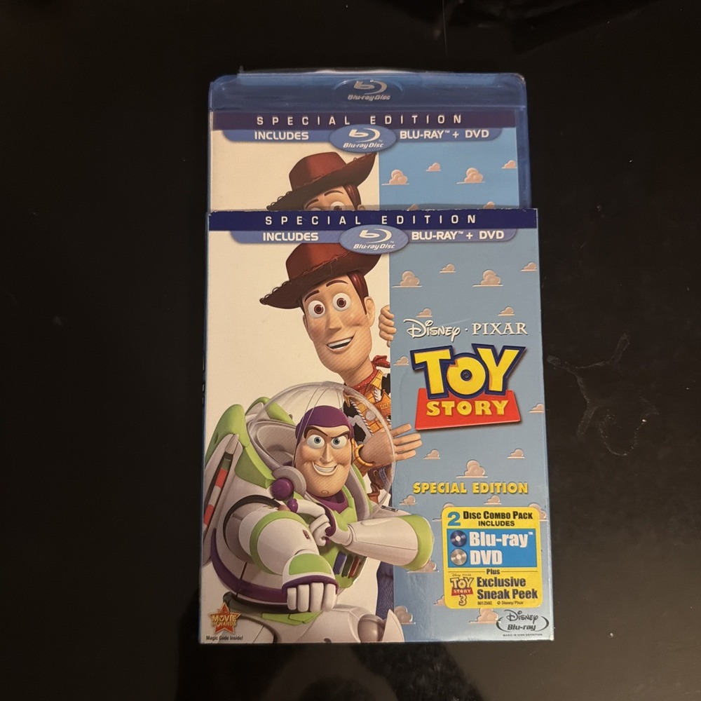 Toy Story Special Edition 2-Disc Blu-ray/DVD Combo w/Slipcover OOP ~ NEW, Sealed